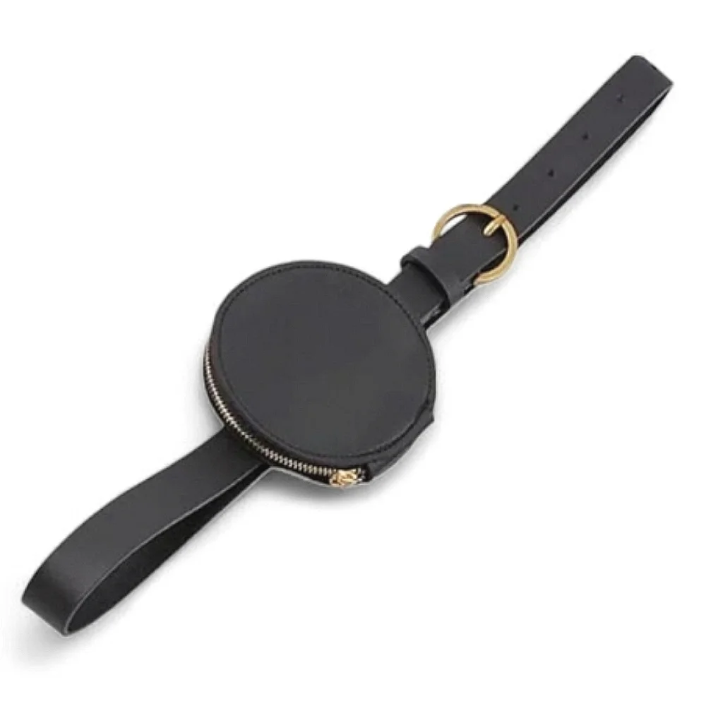 Black Circle Coin Purse Belt Bag